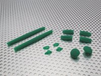 Complete rubber set for Romeo1 Green
