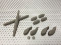 Complete rubber set for X-METAL XX Sand gray
