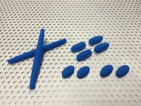 Complete rubber set for MARS Blue