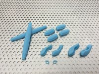 Complete rubber set for X-SQUARED Skyblue