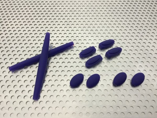 Photo1: Complete rubber set for MARS Violet