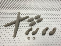 Complete rubber set for JULIET Sand gray