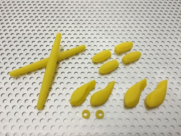Photo1: Complete rubber set for X-METAL XX Yellow