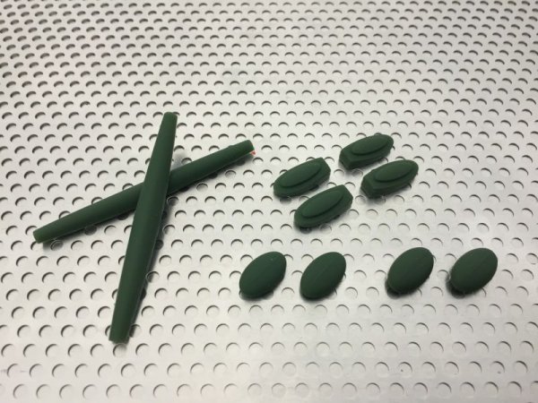 Photo1: Complete rubber set for MARS Olive Drab