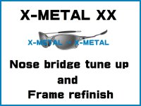 Oakley X-Metal XX Nosebridge Tune Up Service and X-Metal Color Frame Refinish