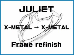 Oakley Juliet Nosebridge Tune Up Service and X-Metal Color Frame Refinish