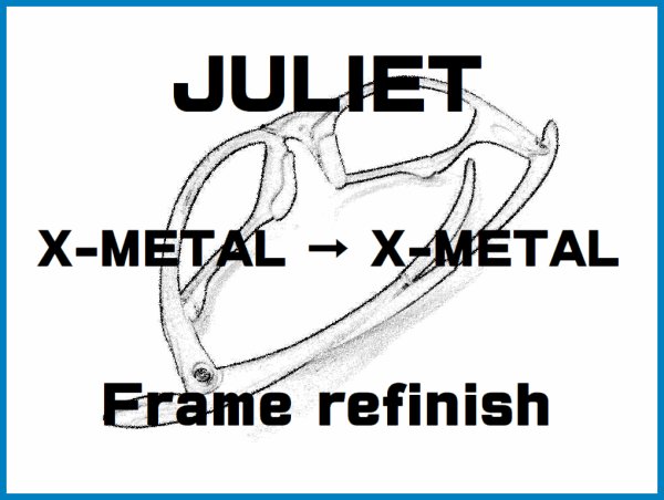 Photo1: Oakley Juliet Nosebridge Tune Up Service and X-Metal Color Frame Refinish