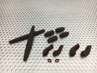 Complete rubber set for X-SQUARED Brown