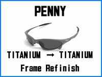 Oakley Penny Nosebridge Tune Up Service and TITANIUM Color Frame Refinish