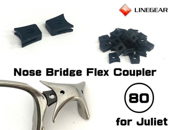 Photo1: Nose Bridge Flex Coupler 80 - Black