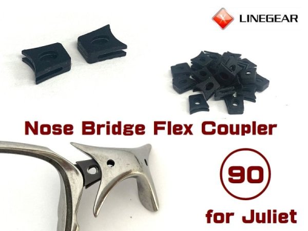 Photo1: Nose Bridge Flex Coupler 90 - Black