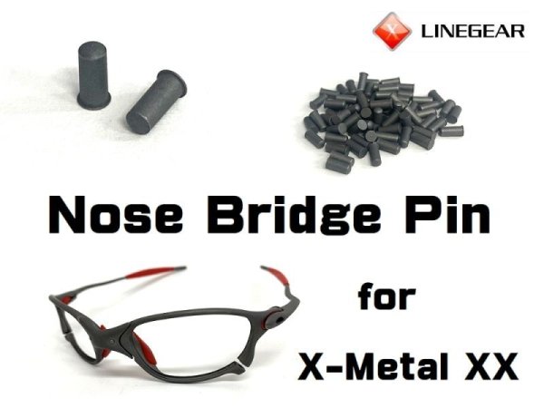 Photo1: Nose Bridge Pin - Dark Gray for X-Metal XX - X-Metal Color