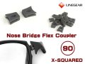 Nose Bridge Flex Coupler 90 - Dark Gray