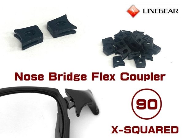 Photo1: Nose Bridge Flex Coupler 90 - Black