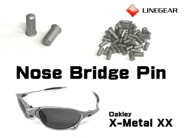 Photo1: Nose Bridge Pin for X-Metal XX - Matte Silver