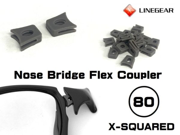 Photo1: Nose Bridge Flex Coupler 80 - Dark Gray