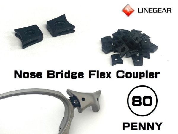 Photo1: Nose Bridge Flex Coupler 80 - Black