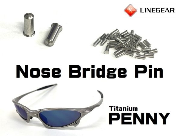Photo1: Nose Bridge Pin for Titanium Penny