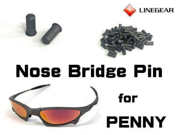 Photo1: Nose Bridge Pin - Dark Gray for Penny - X-Metal
