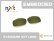 Photo1: X-SQUARED - Green / Gold - NXT® EMBEDDED - Non Polarized (1)