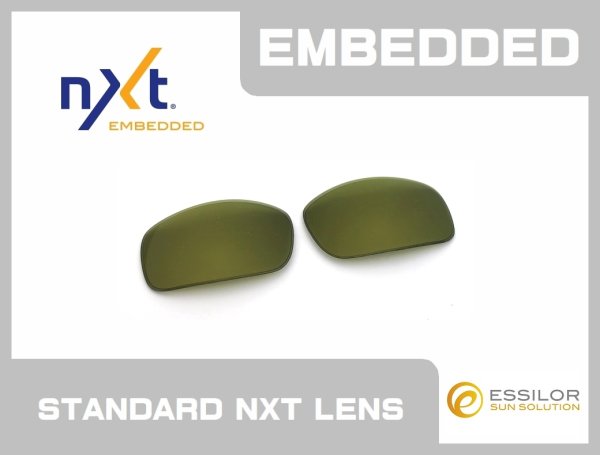 Photo1: X-SQUARED - Green / Gold - NXT® EMBEDDED - Non Polarized