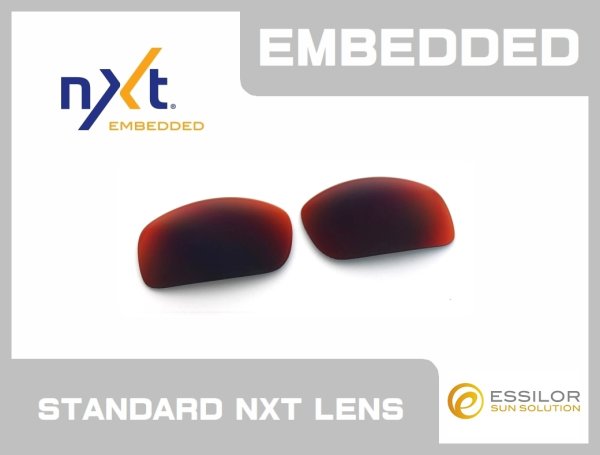 Photo1: X-SQUARED - Red Mirror - NXT® EMBEDDED - Non Polarized