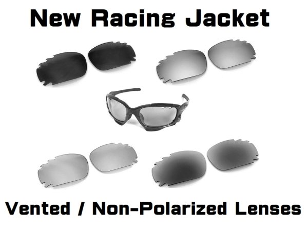 Photo1: New RACING JACKET  Non-Polarized Vented Lenses