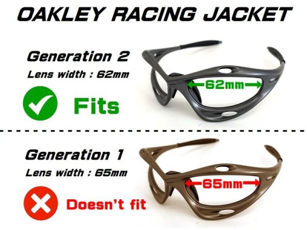 Photo2: RACING JACKET Generation 2 NXT® EMBEDDED Non-Polarized Lenses