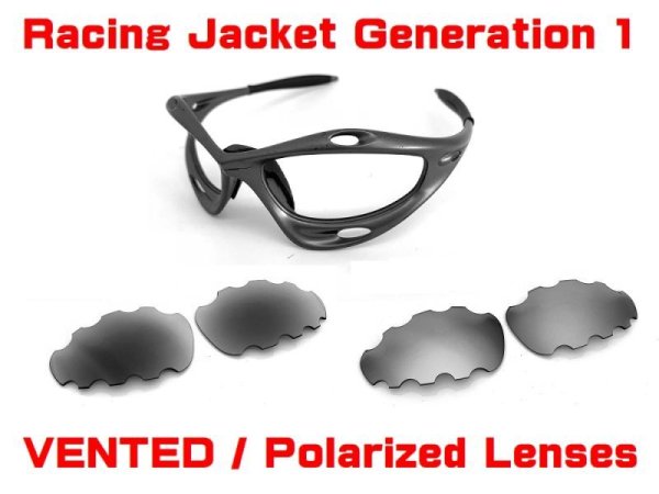 Photo1: RACING JACKET Generation 1 Vented Polarized Lens