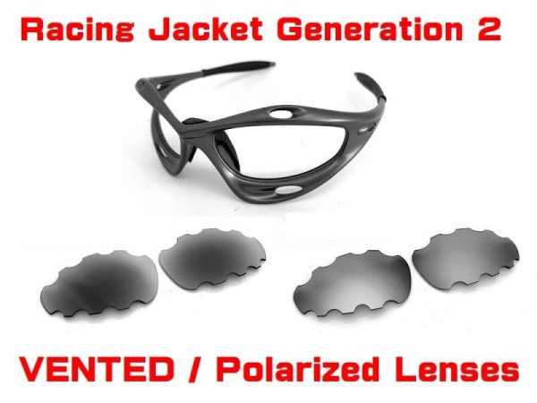 Photo1: RACING JACKET Genelation 2 Vented Polarized Lenses