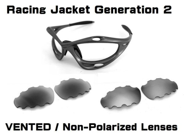 Photo1: RACING JACKET Generation 2 Non-Polarized  Vented Lenses
