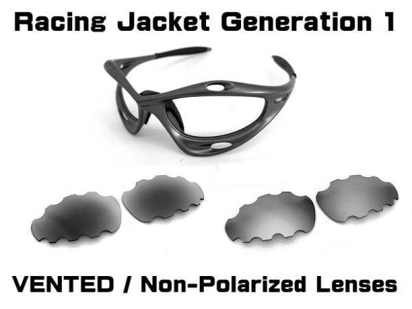 Photo1: RACING JACKET Generation 1 Non-Polarized Vented Lens