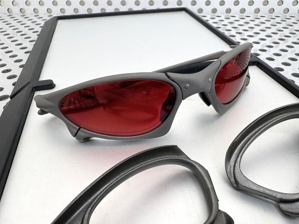 Photo5: Oakley Penny X-Metal – Cyclops Red Lenses | X-MEN Movie Custom Frame / Side-blinders / Free shipping / 313