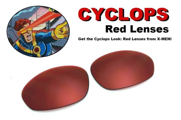 Photo1: Cyclops Prism Red Lenses for X-METAL XX