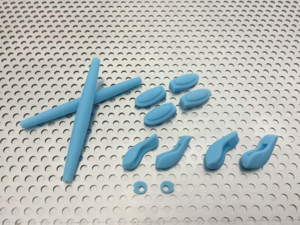 Photo1: Complete rubber set for JULIET Sky blue (1)