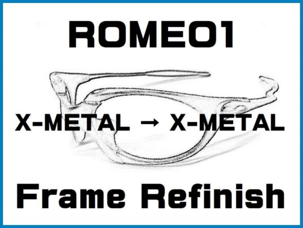Photo1: Oakley Romeo1  X-Metal Color Frame Refinish (1)