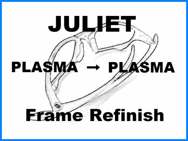 Photo1: Oakley Juliet Nosebridge Tune Up Service and PLASMA Color Frame Refinish (1)