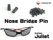 Photo1: Nose Bridge Pin - Dark Gray for Carbon Juliet  (1)