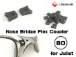 Photo1: Nose Bridge Flex Coupler 80 - Dark Gray (1)