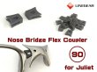 Photo1: Nose Bridge Flex Coupler 90 - Dark Gray (1)