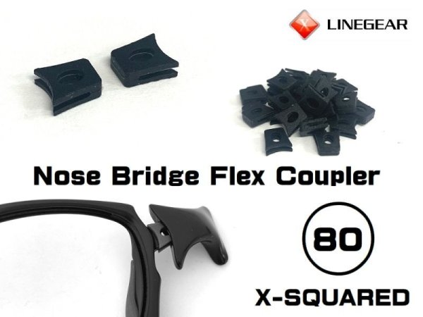 Photo1: Nose Bridge Flex Coupler 80 - Black (1)