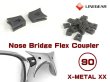 Photo1: Nose Bridge Flex Coupler 90 - Dark Gray (1)