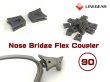 Photo1: Nose Bridge Flex Coupler 90 - Dark Gray (1)