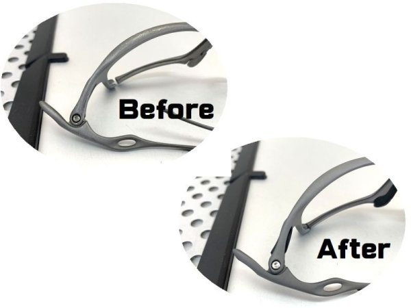 Photo2: Oakley X-Squared nose bridge tune-up and X-Metal color frame refinishing service (2)