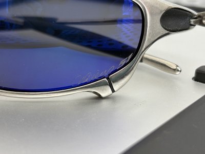 Photo1: Ichiro Juliet - First Edition Frame / Blue Iridium OEM lenses and rubber parts / Free shipping