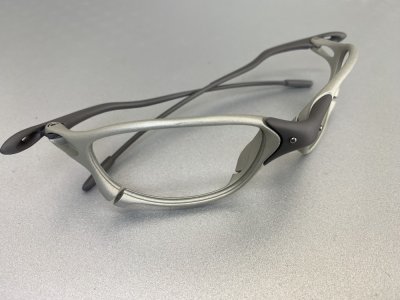 Photo1: Oakley X-Metal XX TiO2 frame nose bridge tune-up and frame refinishing (Cerakote) service