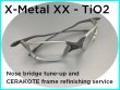 Photo1: Oakley X-Metal XX TiO2 frame nose bridge tune-up and CERAKOTE frame refinishing service (1)