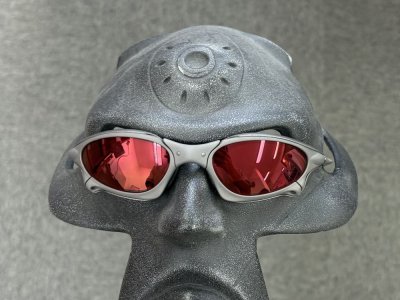 Photo1: Oakley Penny X-Metal – Cyclops Red Lenses | X-MEN Movie Custom Frame / Side-blinders / Free shipping