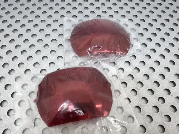 Photo1: Uncut: Cyclops red lenses 1pair (1)