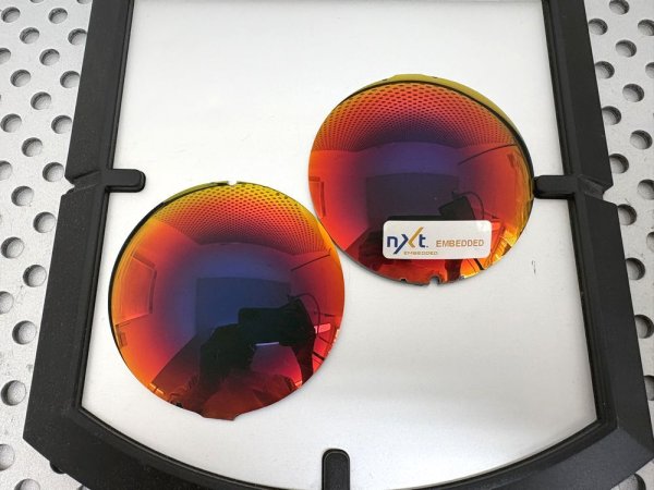 Photo1: Uncut: NXT Red Mirror lenses 1 pair (1)